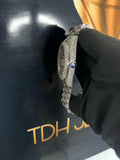 Classic 41mm Fully Iced Out Rolex w/ Arabic Dial