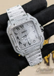Iced Out Cartier Arabic Dial