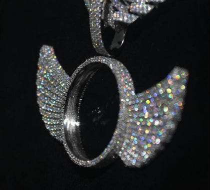 Custom Winged Picture Pendant