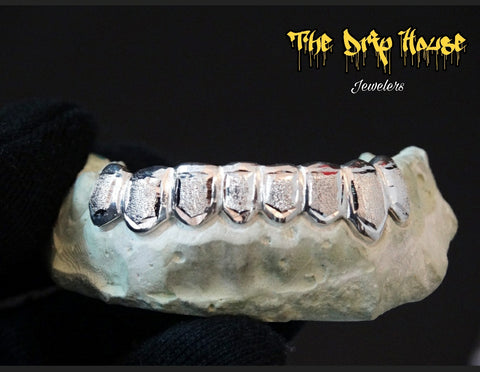 8 silver with diamond dust