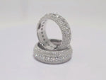 Iced Out Moissanite Ring