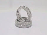 Iced Out Moissanite Ring