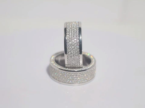 Iced Out Band Ring