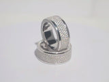 Iced Out Band Ring